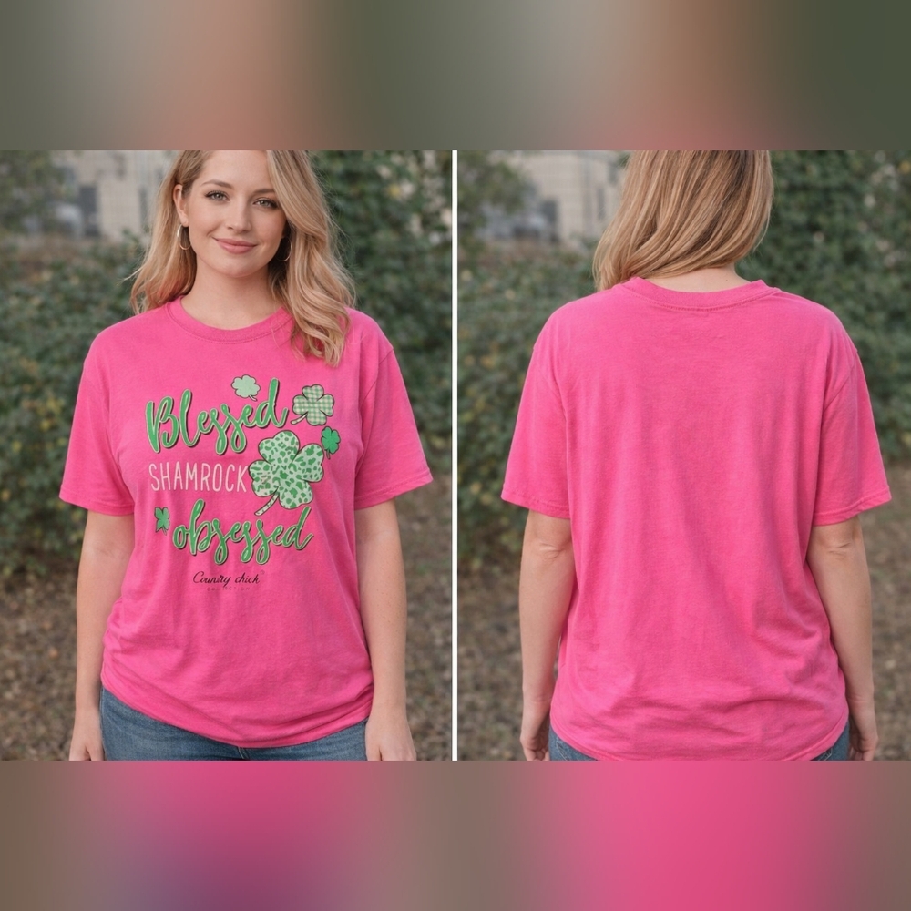 Pink‎ Shamrock Tee